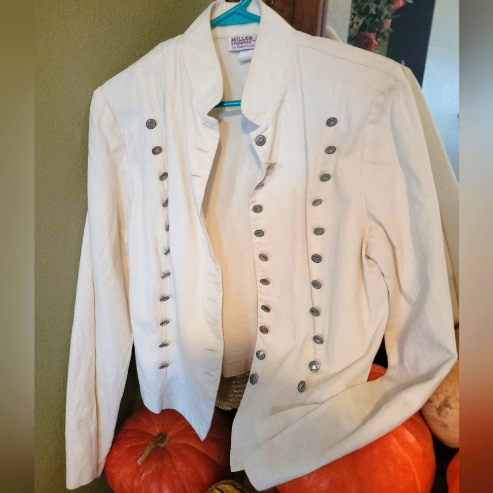 White to Cream Color Jacket